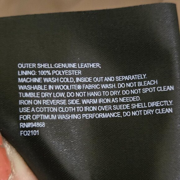 Bernardo Genuine Leather Suede Neutral Beige Jacket Size M - Picture 8 of 8